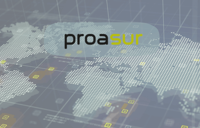 Consolidación Proasur mercados internacionales con mapa global de presencia exterior.