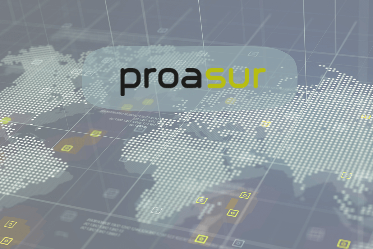 Consolidación Proasur mercados internacionales con mapa global de presencia exterior.
