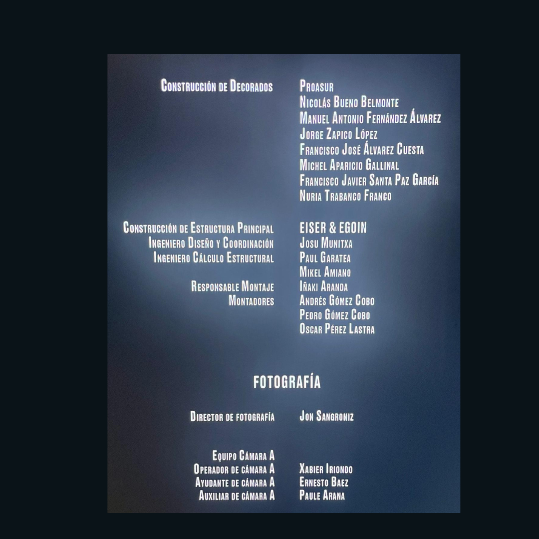 Créditos oficiales de El Hoyo 2 de Netflix donde aparece Proasur en Construcción de Decorados