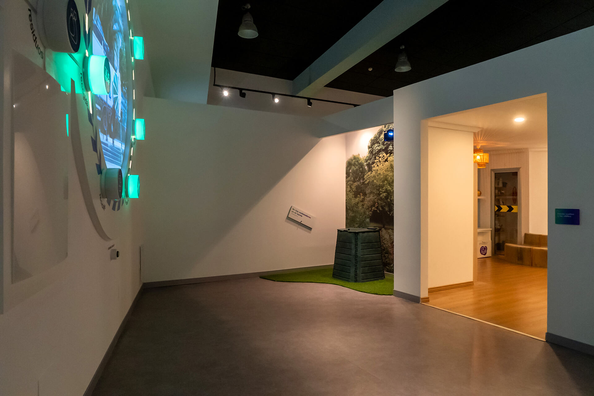 Sala de compostaje y residuos orgánicos del Centro de Interpretación de Residuos COGERSA