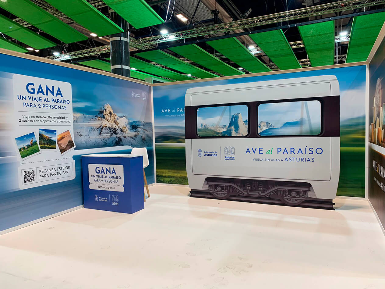 Photocall del AVE al Paraíso en el stand Asturias FITUR 2024